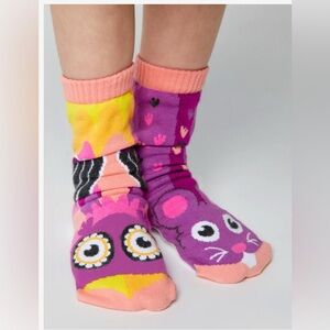 Owl and Mouse Mismatched Socks
